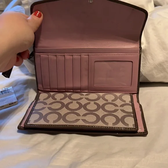 Coach wallet gray with leather - Picture 4 of 6